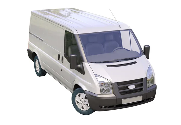 Commercial van isolated — Stock Photo, Image