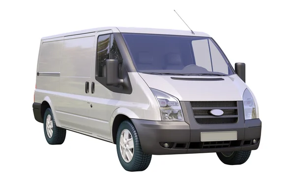 Commercial van isolated — Stock Photo, Image