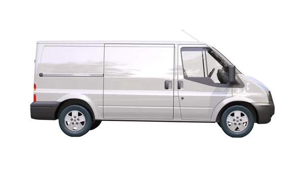 Commercial van isolated — Stock Photo, Image