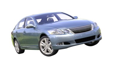 modern lüks araba izole