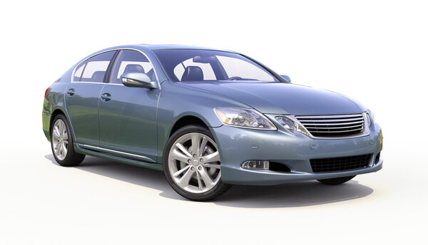 Современный автомобиль на светлом фоне
