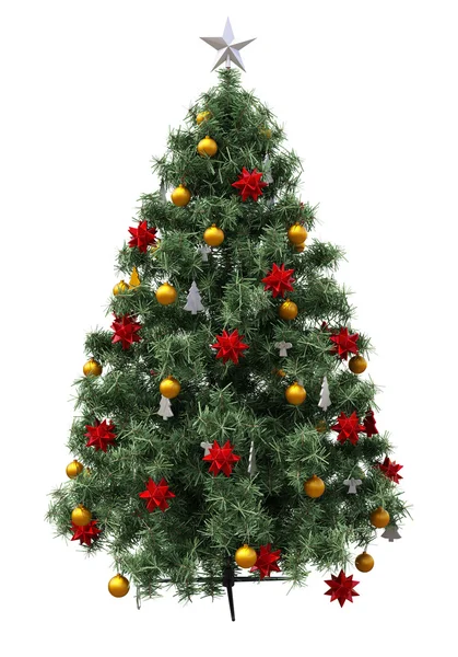 Árbol de Navidad aislado — Foto de Stock