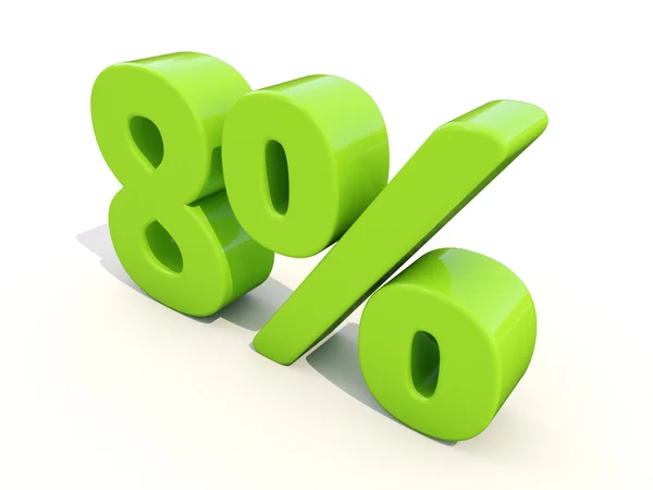 Ícone de taxa percentual 8 em um fundo branco — Fotografia de Stock