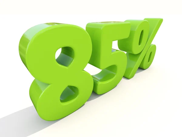 85 percentage rate icon on a white background — Stock Photo, Image