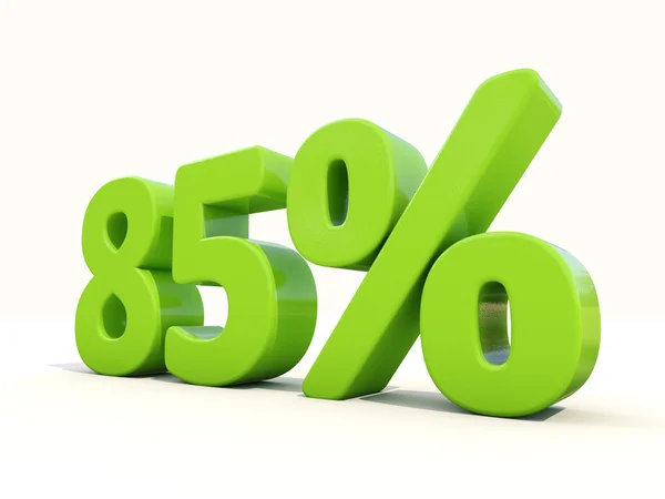 85 percentage rate icon on a white background — Stock Photo, Image