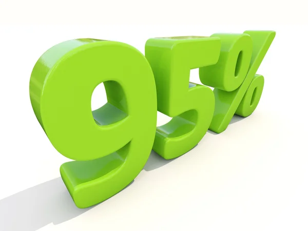 95 percentage rate icon on a white background — Stock Photo, Image