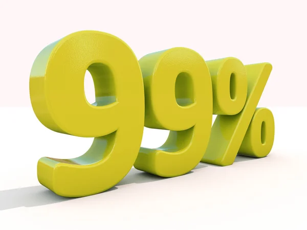 Percentage rate icon on a white background — Stock Photo, Image