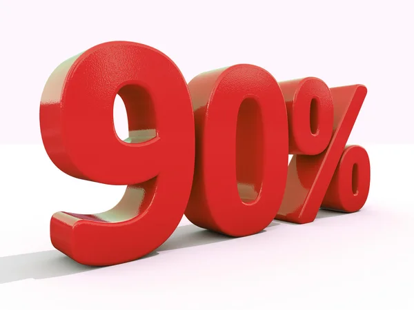 Percentage rate icon on a white background — Stock Photo, Image