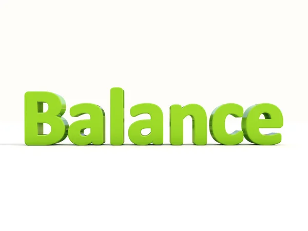 3d word balance — Stock Photo, Image