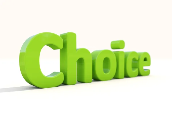 3d word choice — Stock Photo, Image