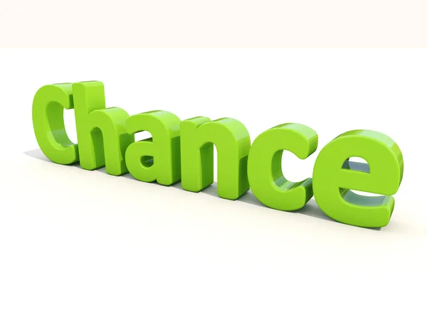 3d word chance — Stock Photo, Image