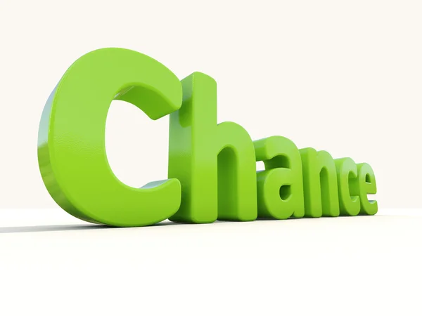 3d word chance — Stock Photo, Image