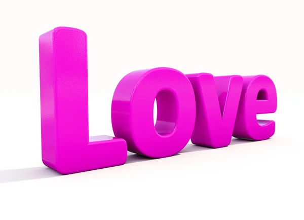 3D ordet kärlek — Stockfoto