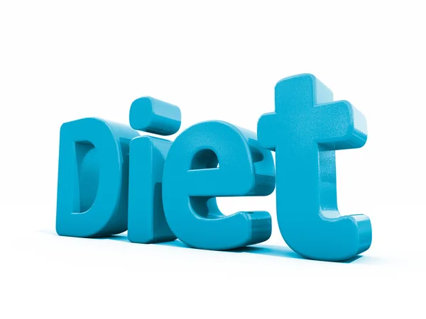 3d parola dieta — Foto Stock