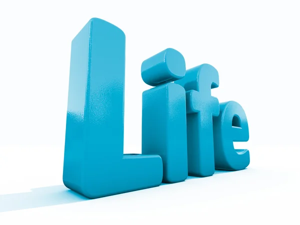 3D slovo života — Stock fotografie