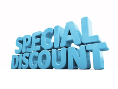 3d Special discount clipart