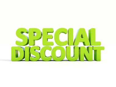 3d Special discount clipart