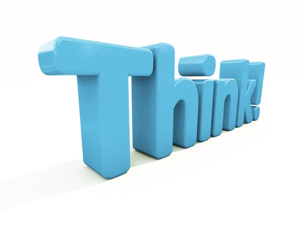 3d Think — Stock Photo, Image