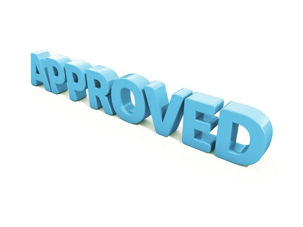 3D Approved — Stock Photo, Image