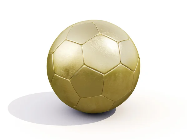 Bola de futebol dourado — Fotografia de Stock