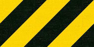 siyah ve sarı tehlike çizgili doku uyarı
