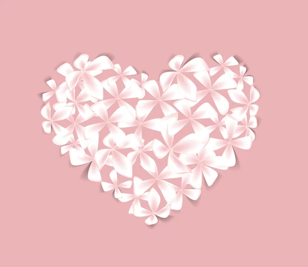 Floral heart — Stockvector