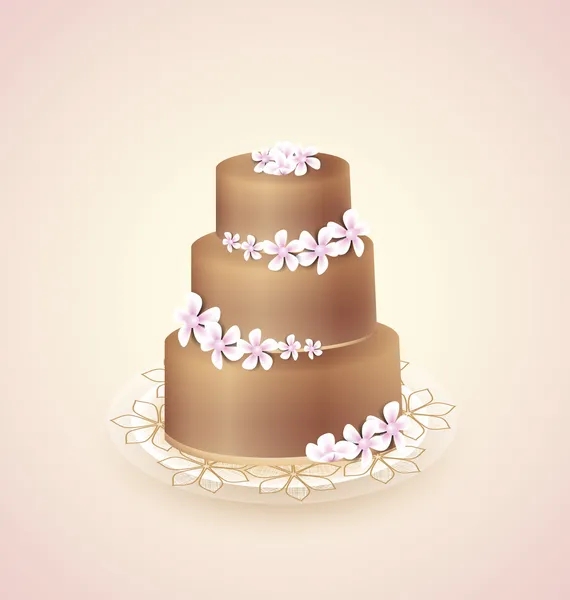 Sweet cake — Stock Vector