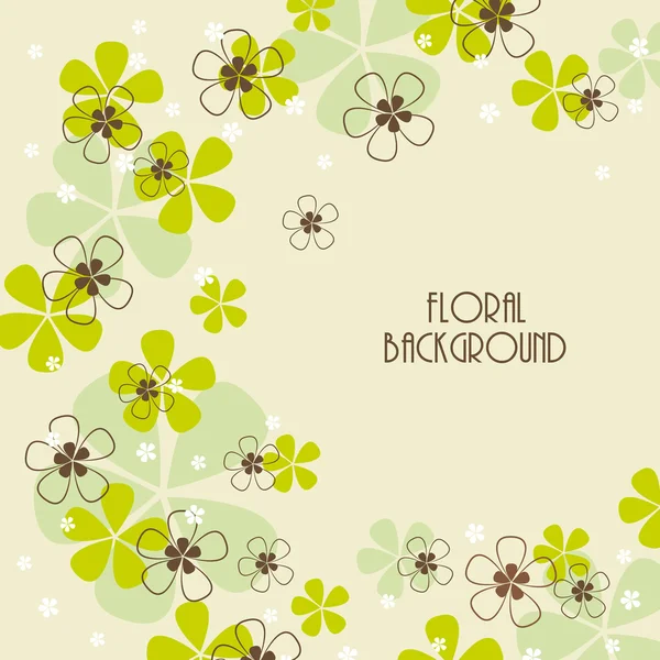 Bloemen achtergrond — Stockvector