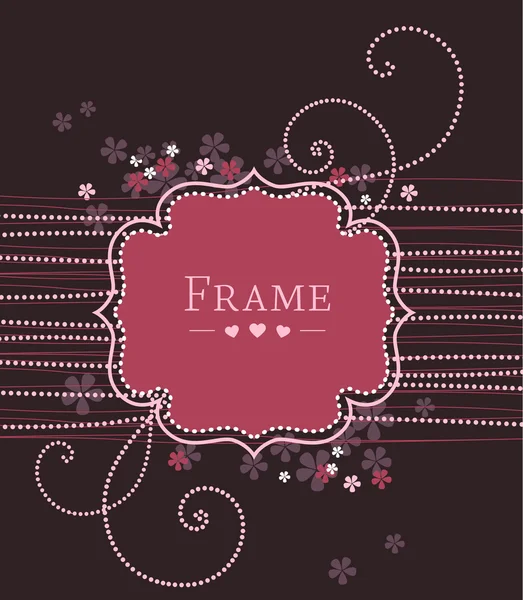 Floral frame — Stock Vector