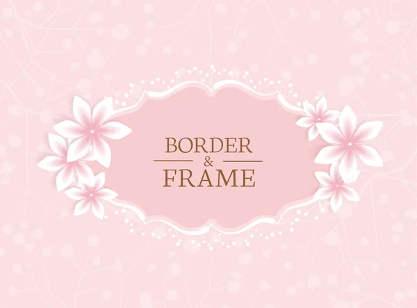 Floral frame — Stock Vector