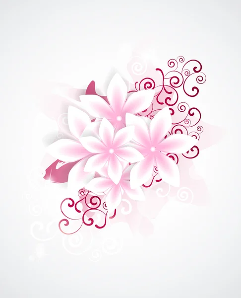 Fondo floral — Vector de stock