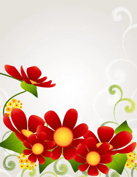 Fleurs fond — Image vectorielle