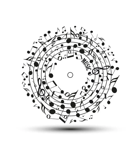 Musique de fond — Image vectorielle