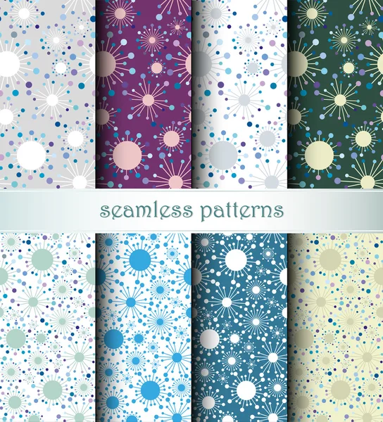 Seamless patterns — Stock Vector