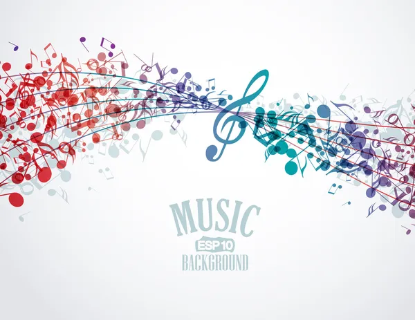 Fondo musical — Vector de stock