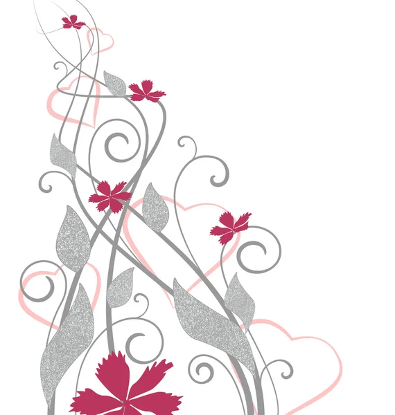 Florale decoratie — Stockvector