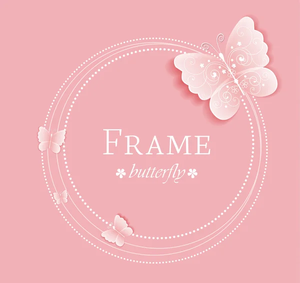 Butterfly frame — Stockvector