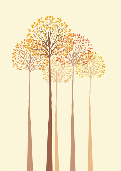 Autumn trees — Stock Vector
