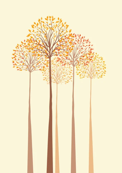 Arbres d'automne — Image vectorielle