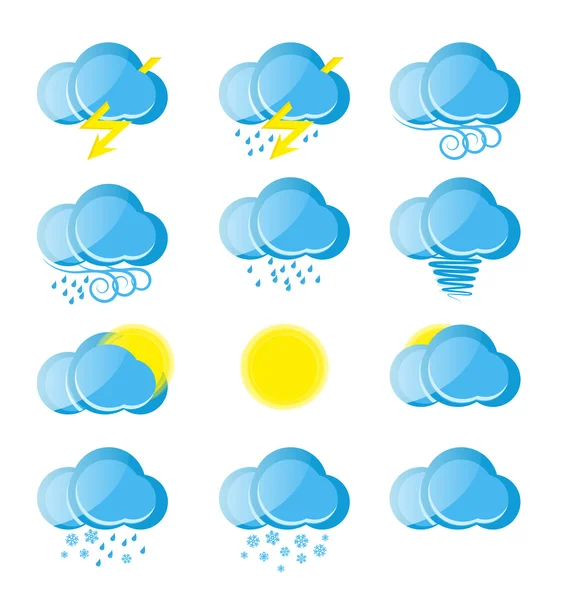 天気アイコン — ストックベクタ