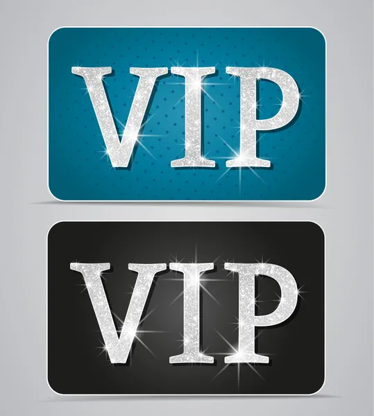 Tarjetas VIP — Vector de stock