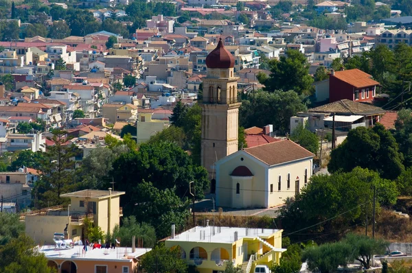 Kostel v město zakynthos. Stock Obrázky