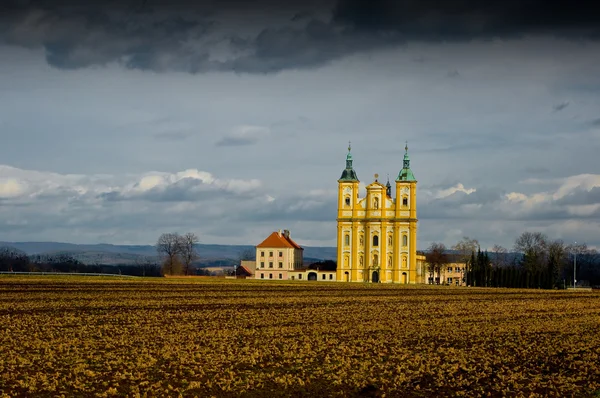 Baroque pilgrimage church of the Virgin Mary. — Stock Photo, Image