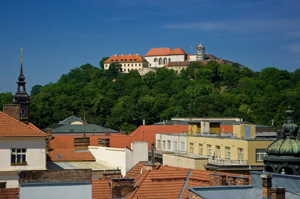 Slottet Špilberk i brno. — Stockfoto