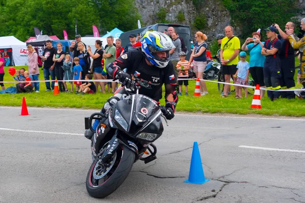 Nejez Ani Vteřinu Preventivní Bezpečnostní Akce Pro Motocyklisty Datum Června — Stock fotografie