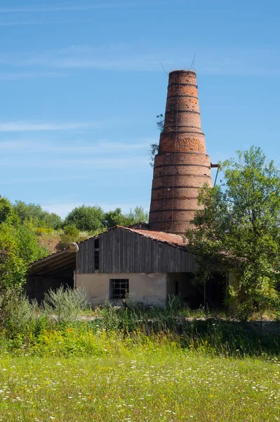 Old Smelter Called Mala Dohoda Place Lime Made Limestone Technical — Zdjęcie stockowe