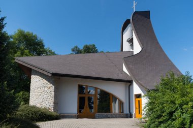 Kilise St. Vaclav ve Sosuvka köy Anezky Ceske. South Moravia, Çek Cumhuriyeti.