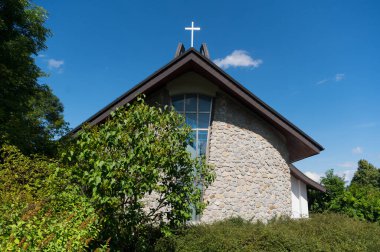 Kilise St. Vaclav ve Sosuvka köy Anezky Ceske. South Moravia, Çek Cumhuriyeti.