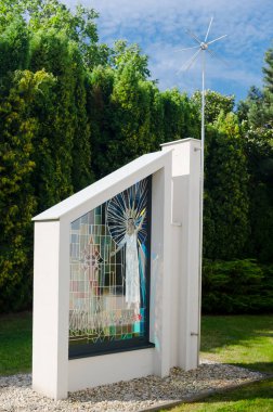 St. Joseph's Church in the village of Senetarov. Modern architecture. South Moravia, Czech Republic.