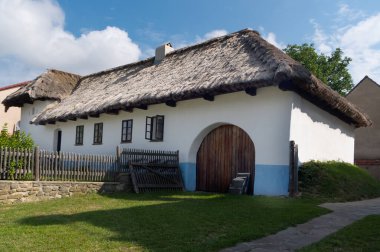 Old folk architecture. Museum of folk living and pearling. Senetarov village, South Moravia, Czech Republic.